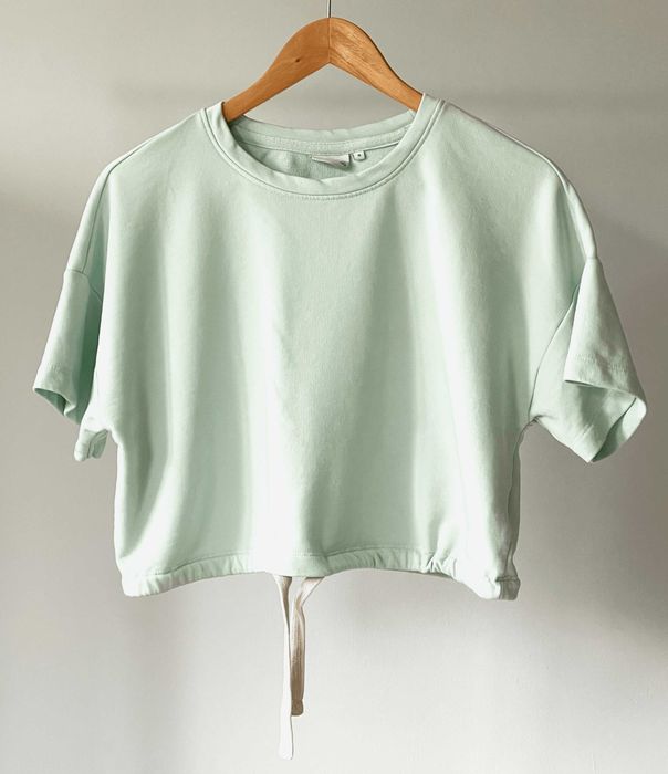 ONLY mentolowy top damski crop top, rozmiar M