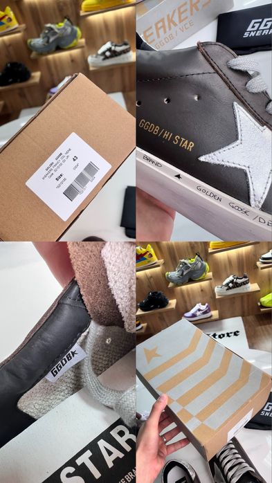 Кеди Golden Goose Deluxe Hi Star Brown