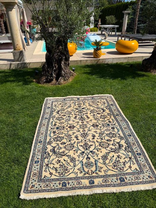Nowy Dywan Perski Kaszmirowy + Jedwab Iran Nain 200x150 sklep 19 tyś