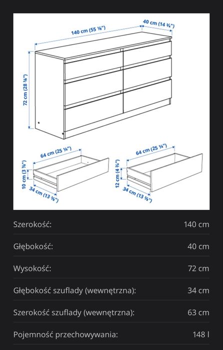 Komoda ikea kullen