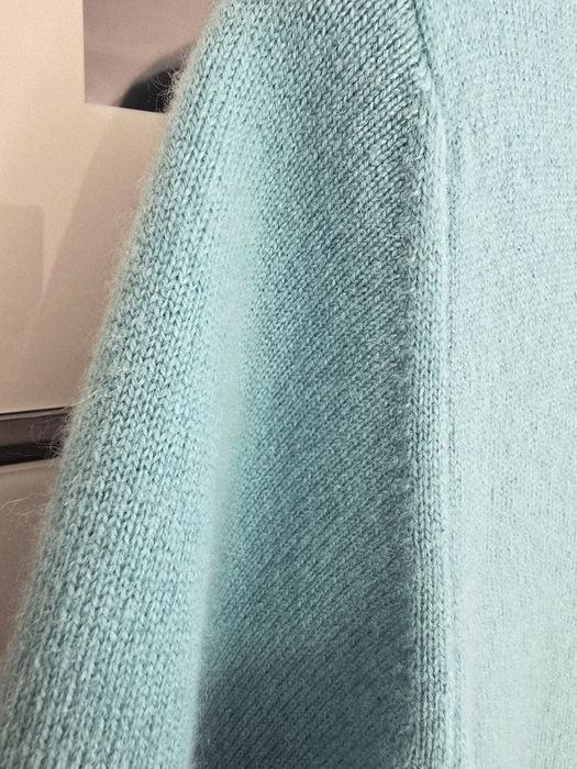 Sweter kaszmirowy damski 42 Marks&Spencer wełniany jesień puszysty