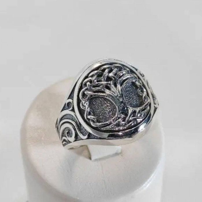 Серебряная печатка (перстень, кольцо) Семейное древо