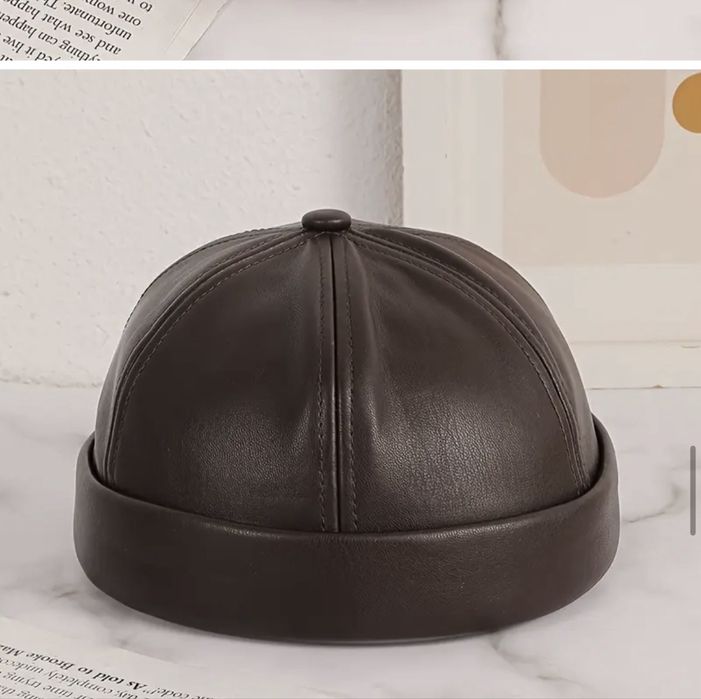 Докер, кепі, шапка унісекс, жіноча, еко шкіра