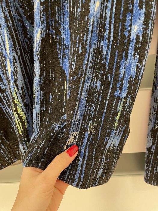 Sweter Kenzo wełna granatowy