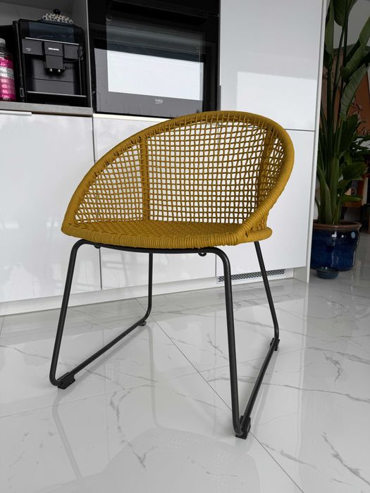 Krzesła do jadalni Sunset zółte Miloo Home - 4 sztuki