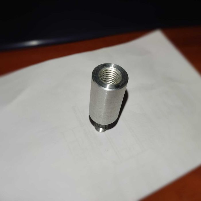 Переходник адаптер BSF 3/8"-20(55°) - М8×1,25 (голова подсак -а)
