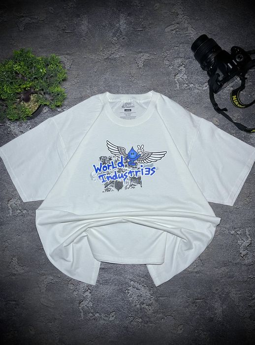 Футболка World Industries Біла футболка ворлд індустріс