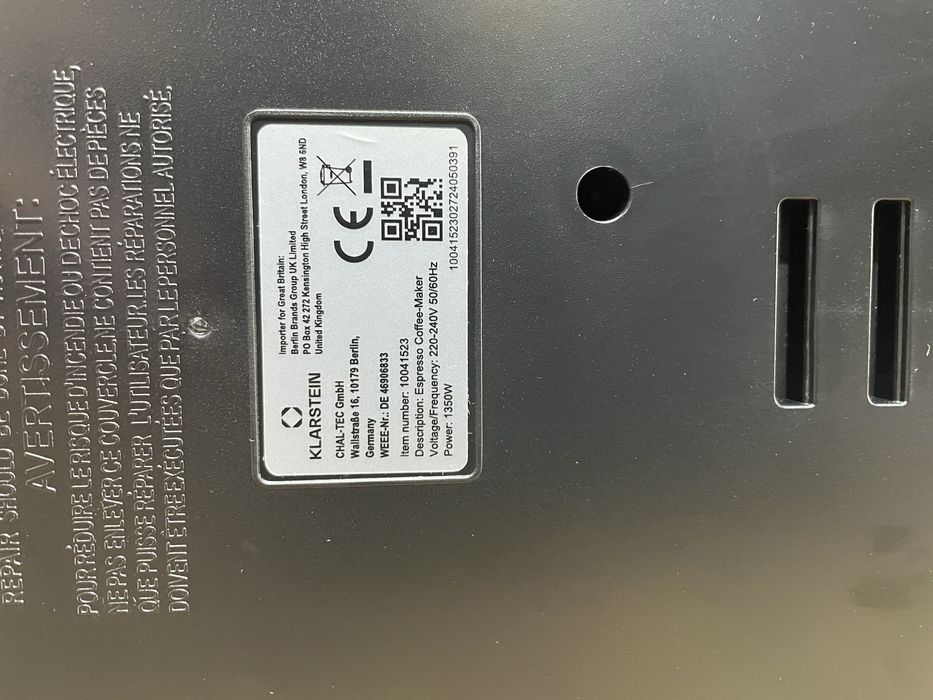 Кофемашина Klarstein Arabica Comfort (Германия)