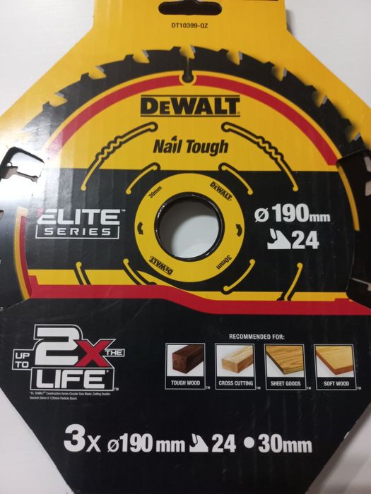 Discos  P/ Serra Circular ELITE SERIES 190mm Dewalt DT10399-QZ
