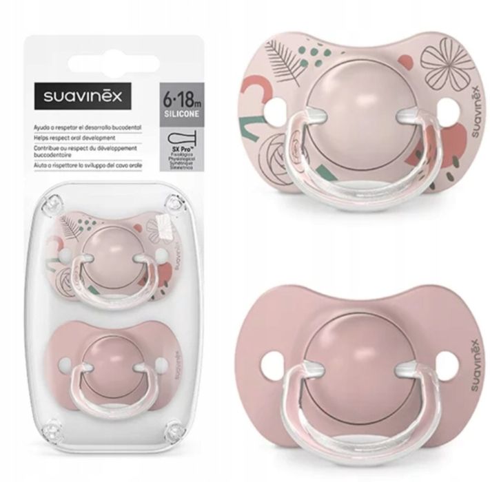 Smoczek płaski symetryczny Suavinex 2 szt