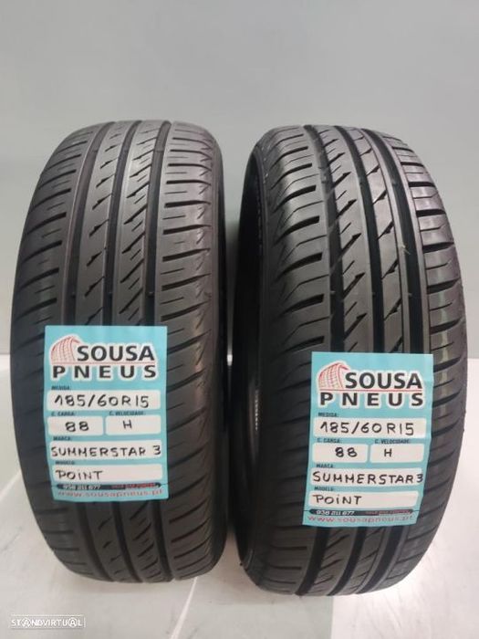 2 pneus semi novos 185-60r15  oferta dos portes
