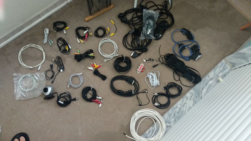 Cabos de video audio e acessórios