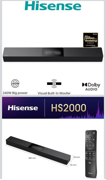 HISENSE Tv50" + Soundbar