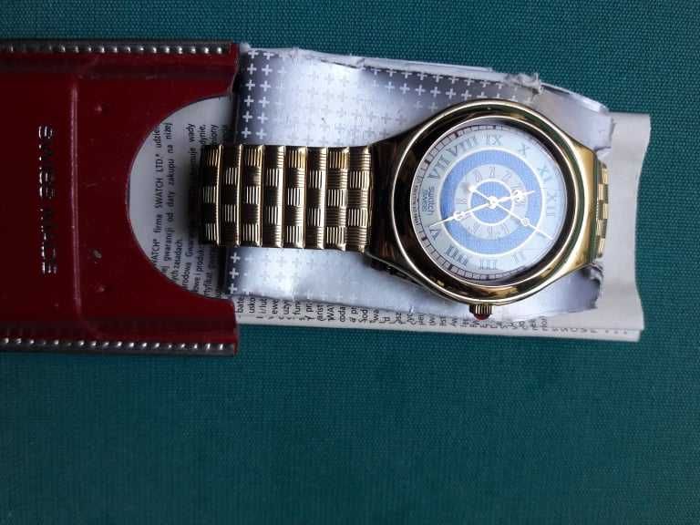 Swatch Irony, golden mesh, with case. New Price Reduction64585756861313121
