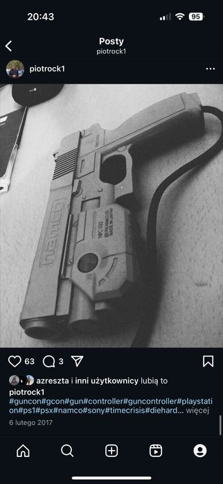 Pistolet namco guncon npc 103 laser gun ps2 ps1 ps