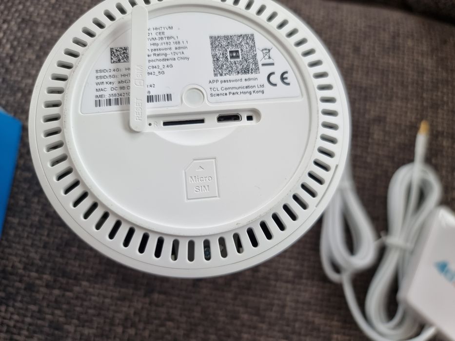 Alcatel Linkhub router SIM 4G LTE do kamer TV antena Orange wifi Play