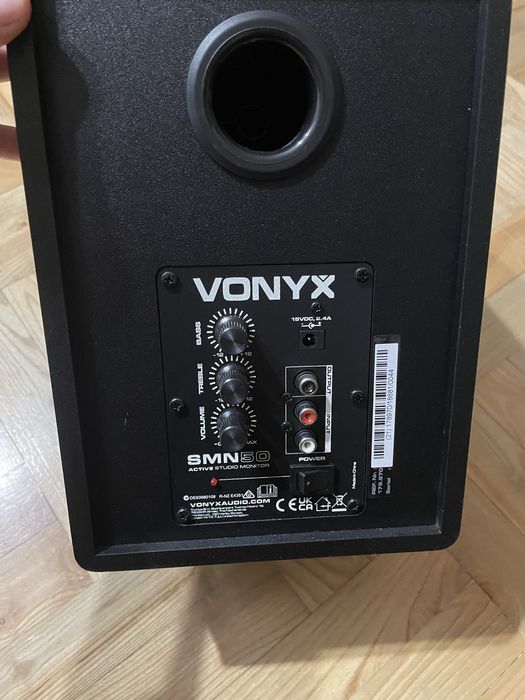 Monitory studyjne aktywne 140W 2 sztuki Vonyx czarne