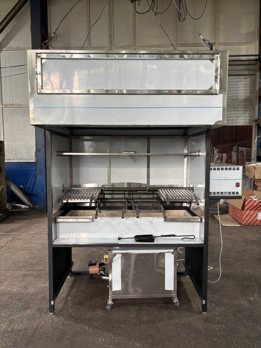 Мангальний комплекс з аргентинською решіткою та зонтом-гідрофільтром