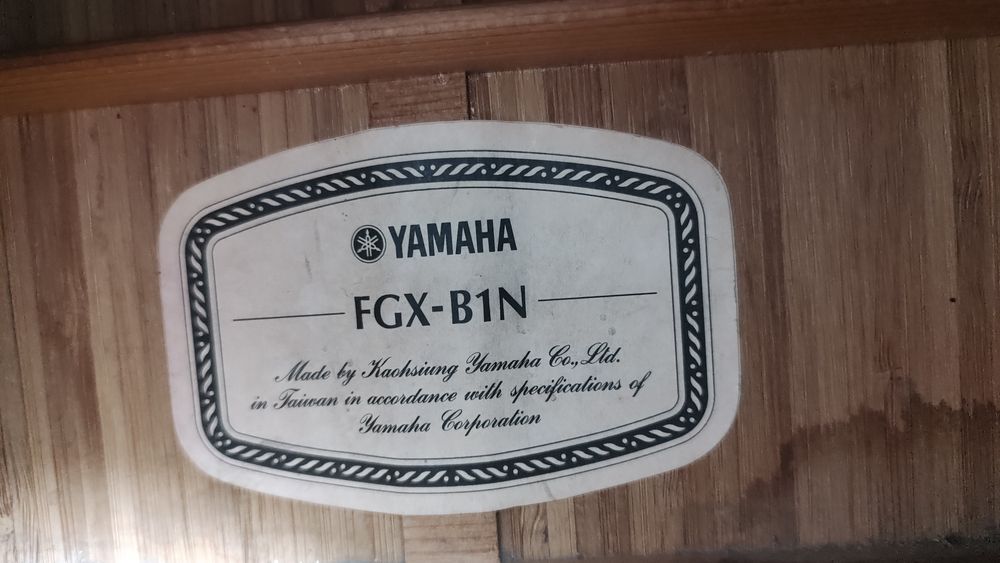 Yamaha FGX-B1N gitara elektroakustyczna Bamboo CASE  piękny instrument