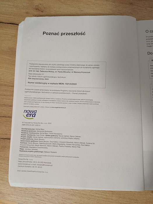Poznać przeszłość 4 zakres podstawowy nowa era