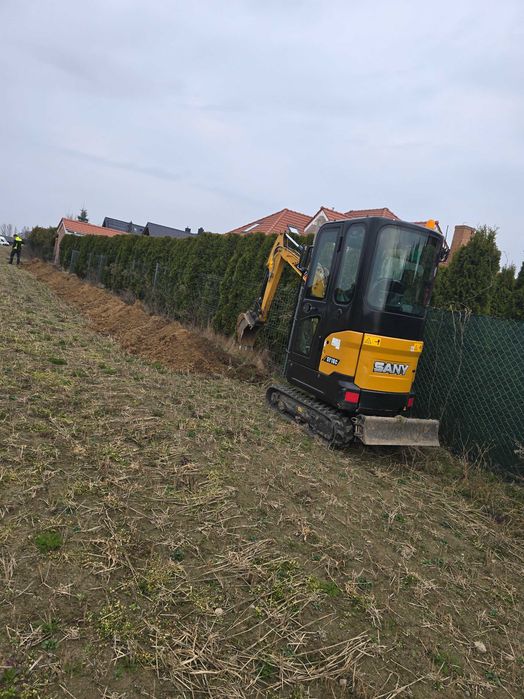 Usługi koparką i minikoparką prace ziemne
