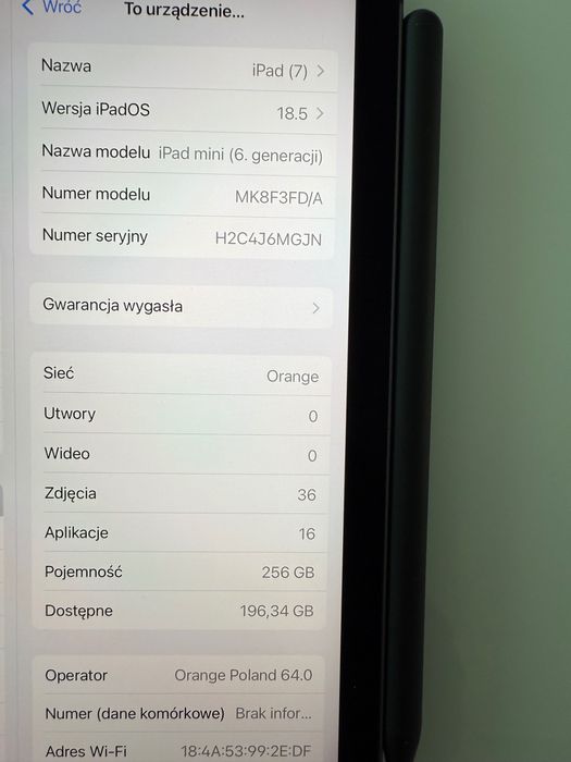 Tablet Apple iPad 6 gen Cellular 256GB