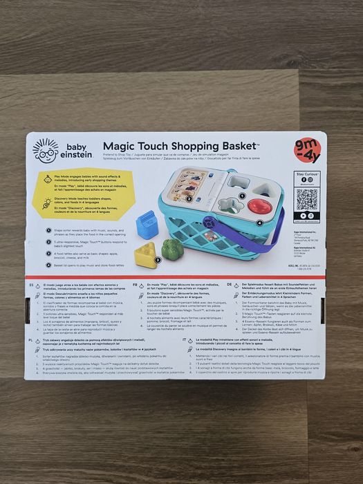 Nowa zabawka Baby Einstein hape magiczny dotykowy koszyk na zakupy