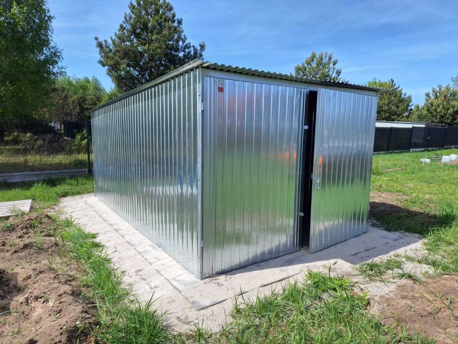 Garaż Blaszany Blaszak Działka Budowa Garaże blaszane 2x3 3x4 3x5 3x6 4x5 4x6 6x5 6x6 PROMOCJA !