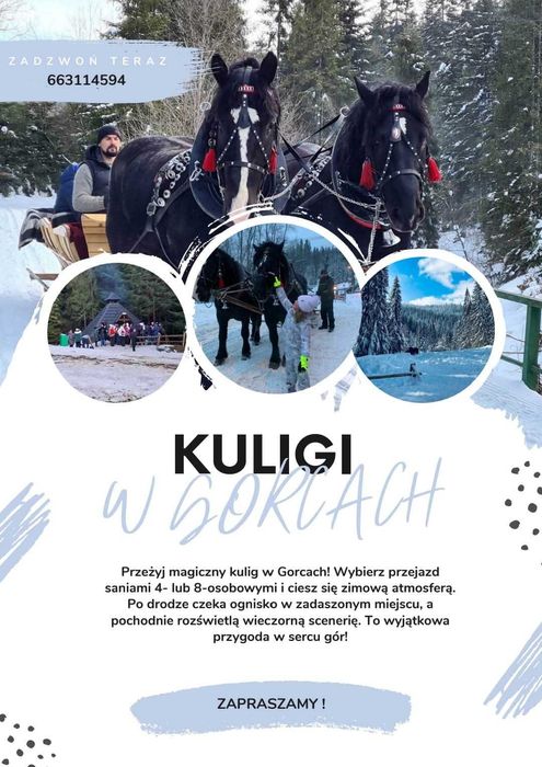 Kulig, Kuligi w Gorcach