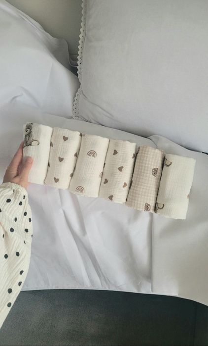 Zestaw pieluszek muslinowych jesii vinted
