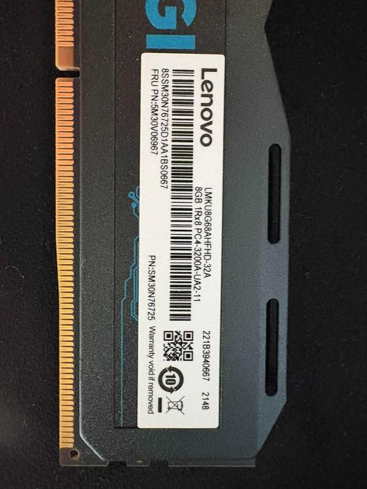 Pamiec RAM Komplet 16GB (2x8GB) DDR4 3200MHz Lenovo Legion ARMOR