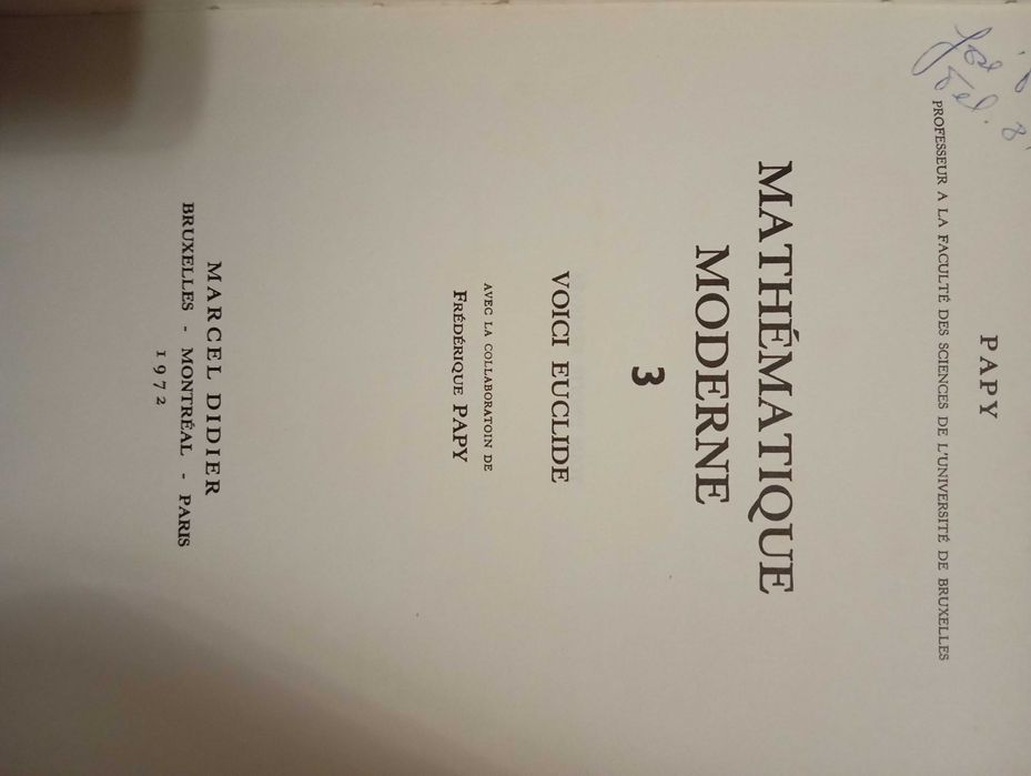 Mathematique Moderne 3 - Voici Euclide