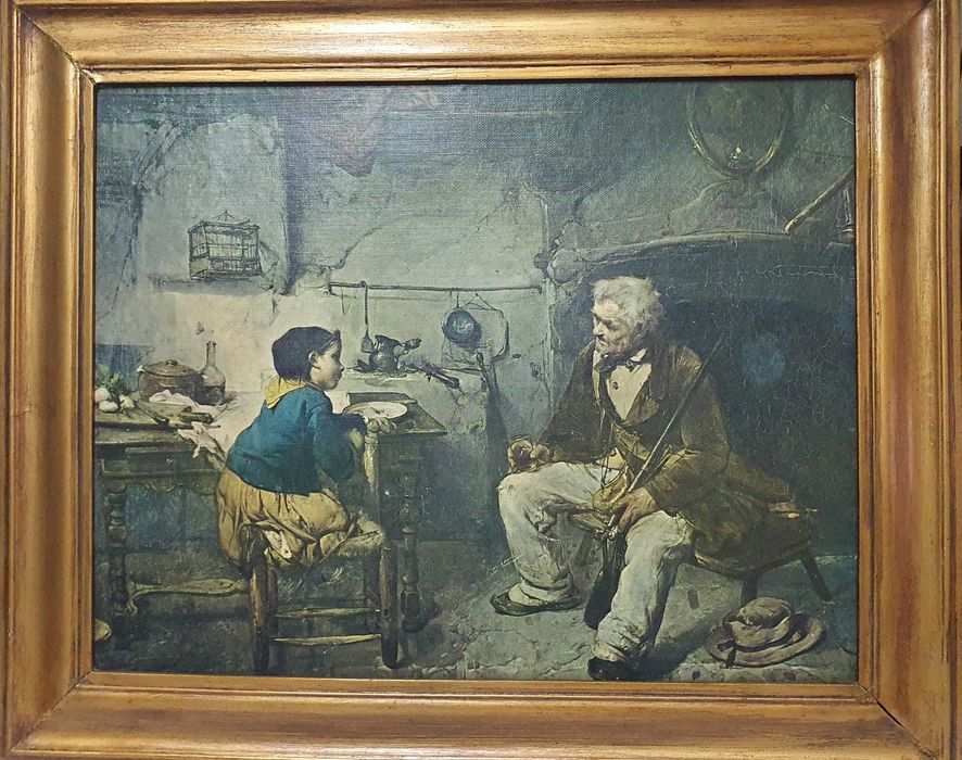 Quadro antigo colecionável - 61x51cm