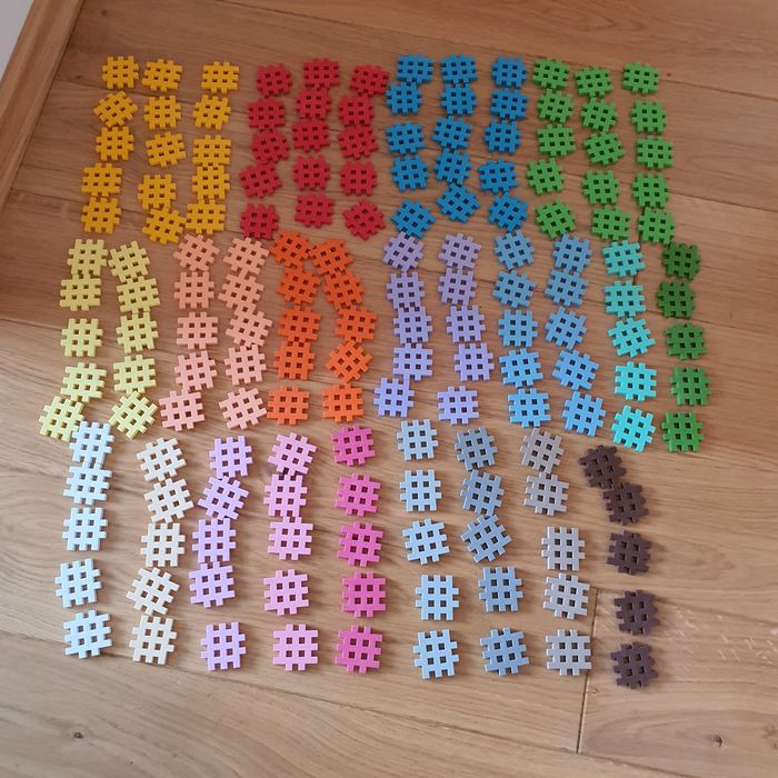 Klocki konstrukcyjne Marioinex 165 sztuk Mini Wafle