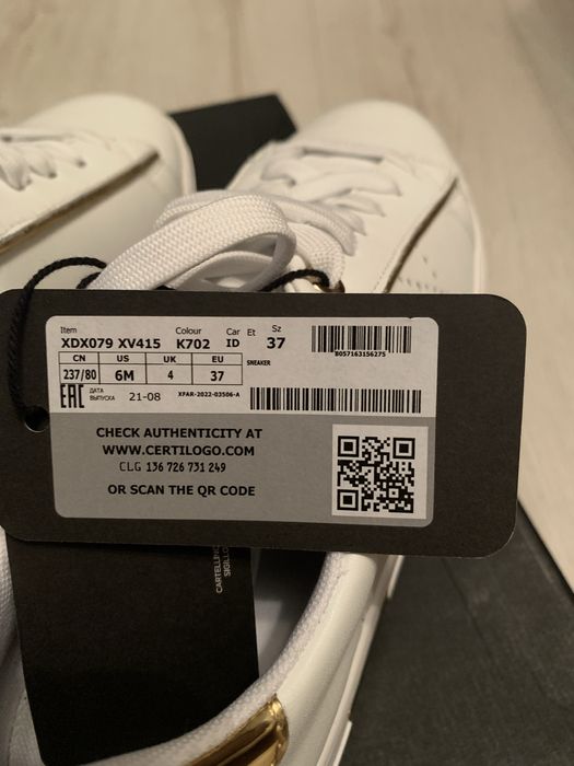 Sneakersy  skórzane Armani Exchange