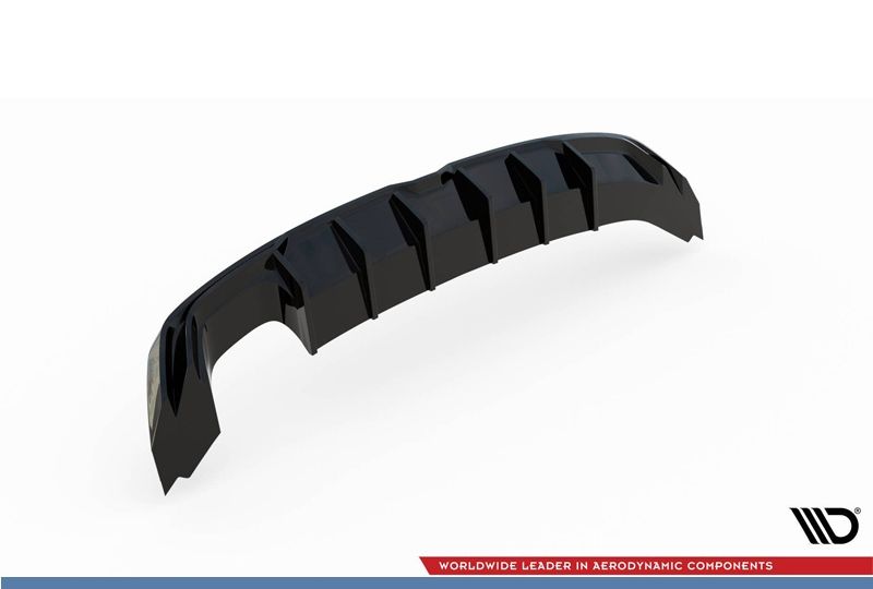 DIFUSOR TRASEIRO SEAT LEON 5F 2017-2020 PRETO FOSCO