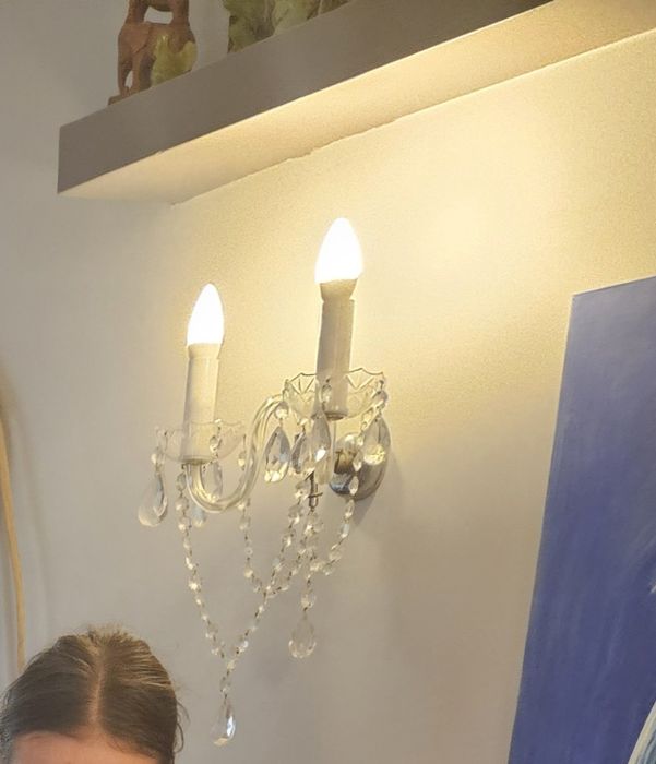 Kinkiet Kryształ 2 ramienny.