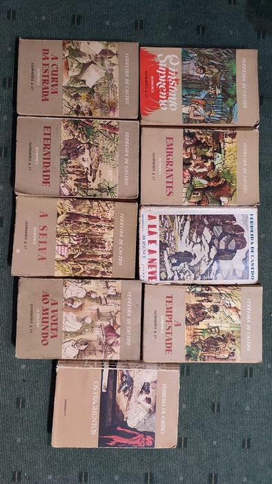 10 Books by Ferreira de Castro - Guimarães & Cª Edition