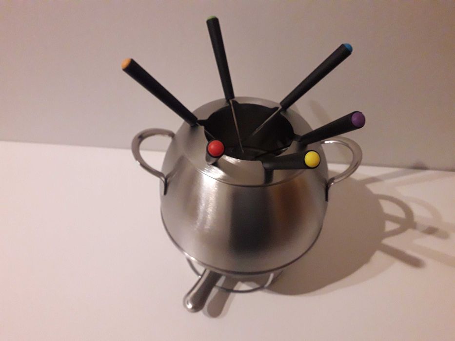 Fondue com lamparina
