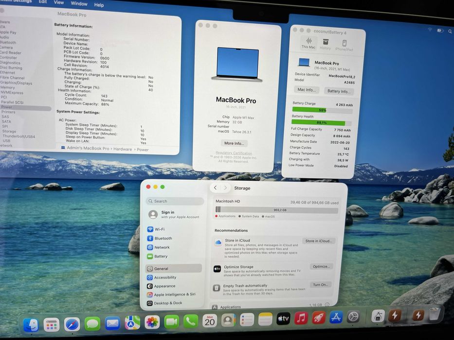 MacBook Pro 16 M1 Max | RAM 32Gb | SSD 1Tb | 32 GPU