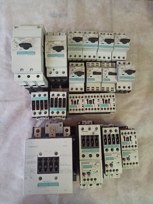 Siemens автоматы, контакторы, имп.реле, клеммы, реле, амперм., см.фото