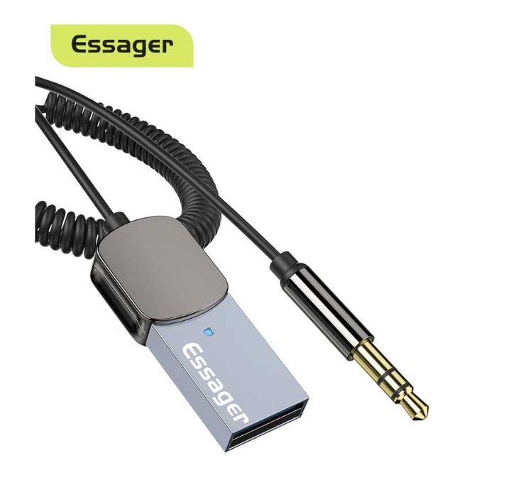 Музыка в машину. Блютуз AUX Essager Стерео Чистый звук! для машины.