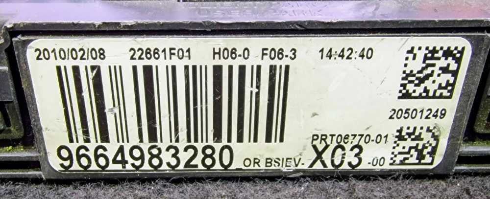 Caixa Fusíveis / SAM / BSI 9664983280 - CITROËN C3 I