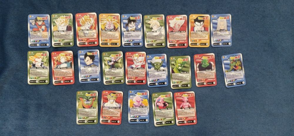 Karty dragonball 156szt. Z tego 43szt. Duplikaty