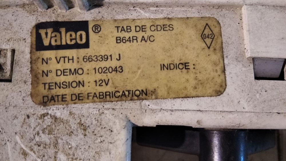 COMANDO / REGULADOR SOFAGEM / AC  RENAULT MEGANE 99-01