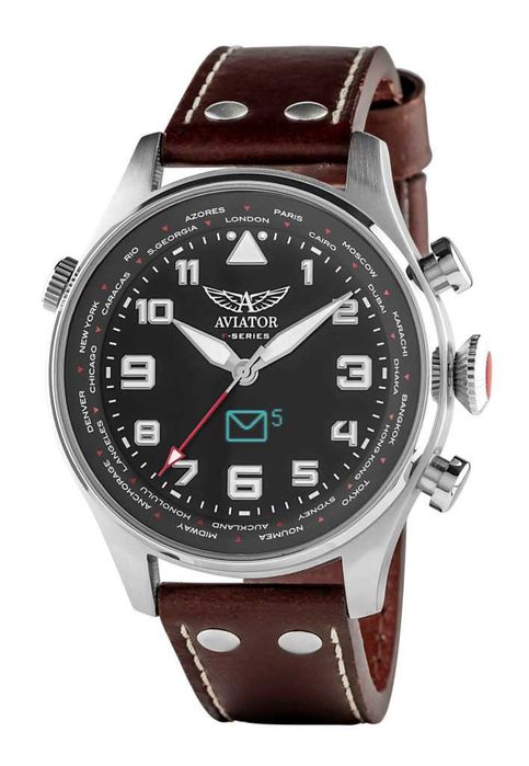 Розумний чоловічий НОВИЙ годинник AVIATOR F-series часы SmartWatch