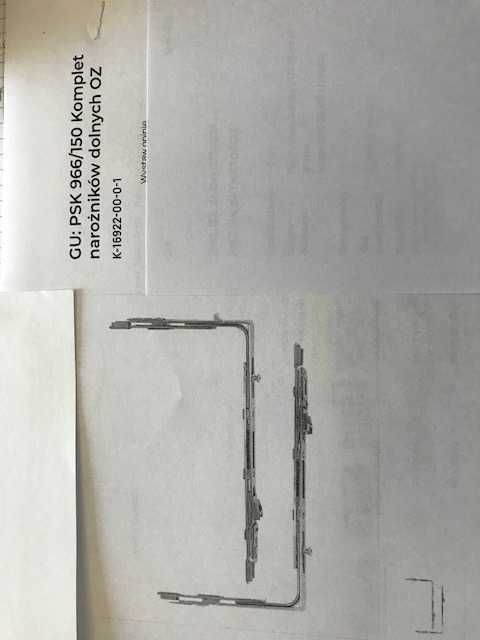 PSK. Narożnik dolny do PSK966/150-GU.