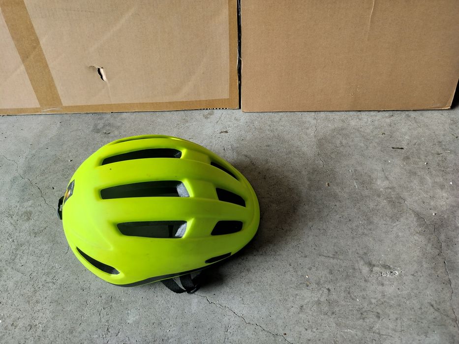 Capacete B'Twin Cidade 500 Amarelo Fluorescente