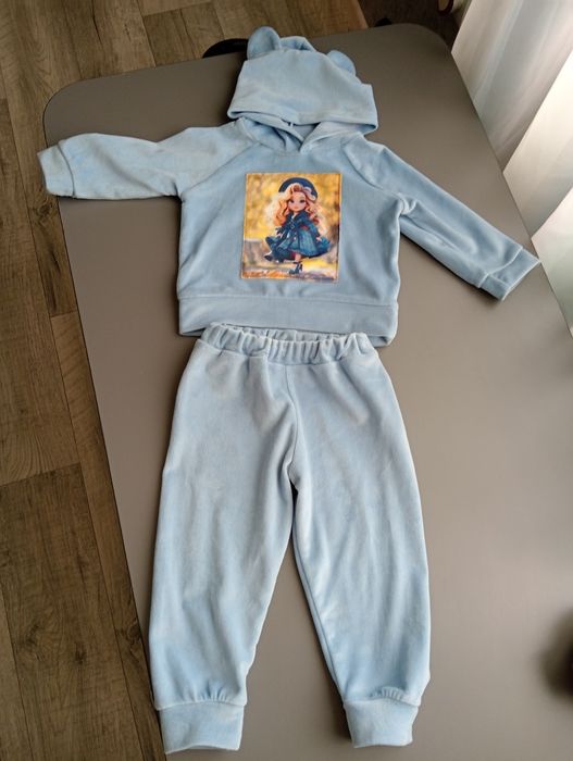 Велюровый костюм 74-80