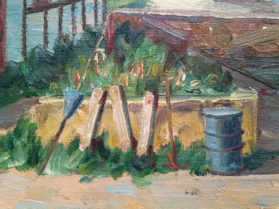 Stary obraz na płótnie Svend Arvidsen 1908- 1971